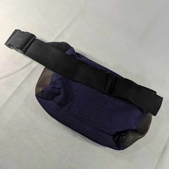 Vintage Fastpak Made in USA Purple Fanny pack Belt Bag Leather Brown Fannypack - Picture 6 of 12